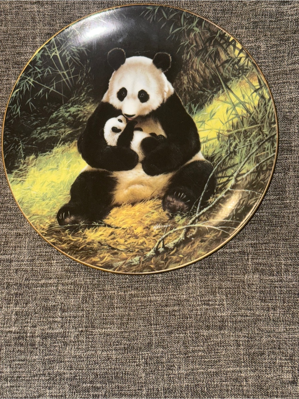 George White Porcelain Collector Plate "The Panda"